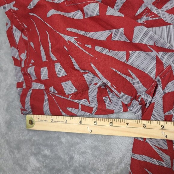 Columbia Swim Trunks Mens Size Small Red White Floral Swim Swimsuit Adult Lined - Picture 8 of 8